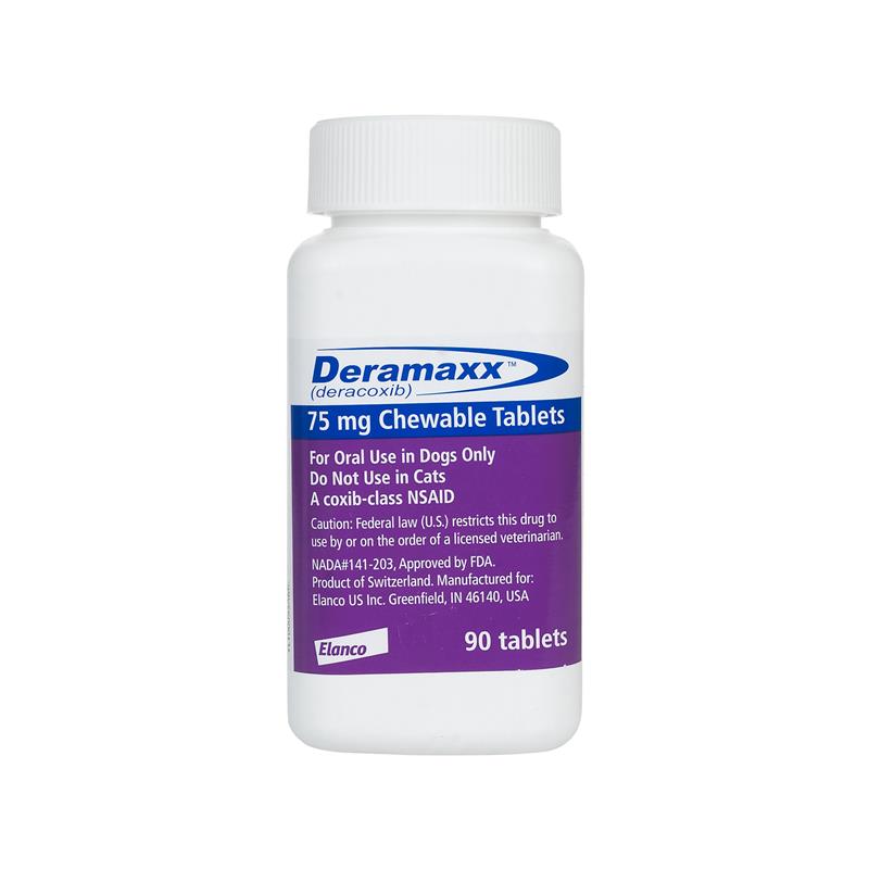 Deramaxx 75 mg, 90 Chewable Tablets