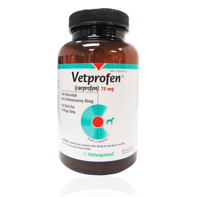 Vetprofen 75 mg, 240 Caplets (Carprofen)