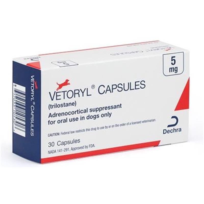 Vetoryl 5 mg, 30 Capsules (Trilostane)