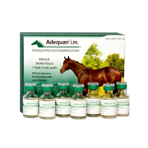 7 Vials of Adequan I.M., 5 mL Adequan I.M. for Horses VetDepot