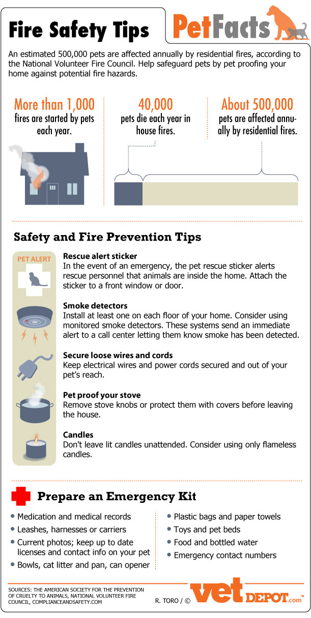 Pet Fire Safety Tips