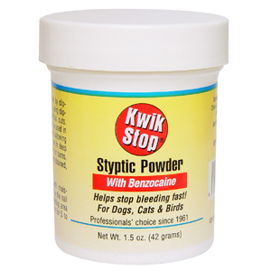 Kwik-Stop Styptic Powder with Benzocaine, 42 gm