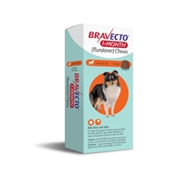 Bravecto Chew 9.9 - 22 lbs 100 mg Orange, 1 chewable 1 month acting
