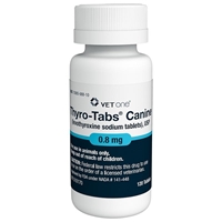 VetOne Thyro-Tabs Canine 0.8 mg, 120 ct Blue