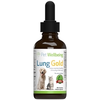 Pet Wellbeing Lung Gold for Dogs and Cats, 2 oz