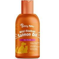 Zesty Paws Wild Alaskan Salmon Oil Skin & Coat Supplement for Dogs & Cats, 8 oz