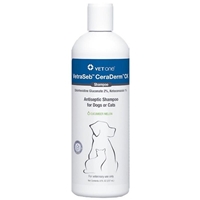 VetraSeb CeraDerm CK Antiseptic Shampoo for Dogs or Cats, 8 oz