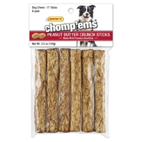 Chompems Peanut Butter Crunch Sticks, 6 pack