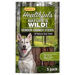 Healthfuls Natures Wild! Venison Crunch Sticks, 5 count