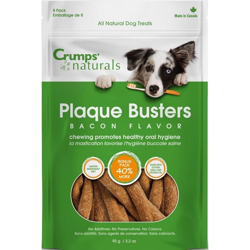 Crumps' Naturals Plaque Busters with Bacon  4.5- 8 pack