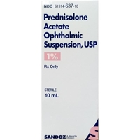 Prednisolone Acetate 1% Ophthalmic Suspension, 10 mL