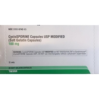 Cyclosporine (modified) 100 mg, 30 Capsules