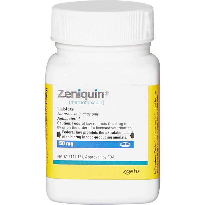 Zeniquin 50 mg, Individual Tablet (Marbofloxacin)
