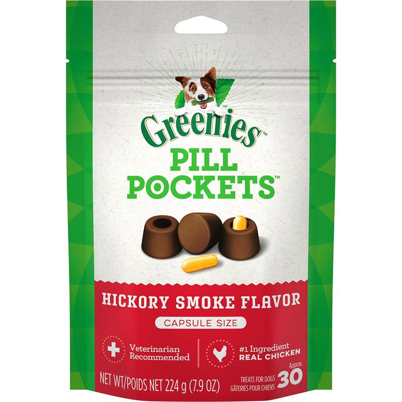 Greenies Pill Pockets, Hickory Smoke, 30 Capsules - 6 Pack : VetDepot.com