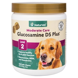 NaturVet Glucosamine DS Plus Level 2, 120 Soft Chews