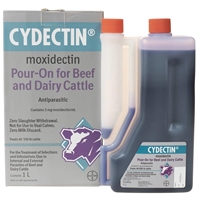 Cydectin Pour-On for Beef and Dairy Cattle, 1 Litre