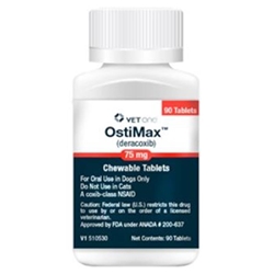 Ostimax (Deracoxib) Chewable Tablets for Dogs 75 mg, 90 Ct.