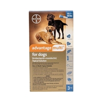 Advantage Multi for Dogs 55.1-88 lbs Blue, 3 Month Supply