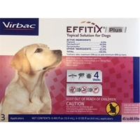 Effitix Plus Topical Solution for Dogs, 3 Month Supply Large 45 to 88.9 lbs