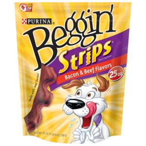 Beggin' Strips Bacon & Beef Flavor, 25 oz - 4 Pack
