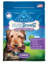 Blue Buffalo Blue Bones Natural Dog Treats, Large, 12 oz
