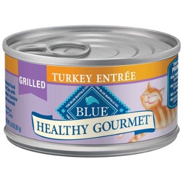 Blue Buffalo Healthy Gourmet Wet Cat Food, Grilled Turkey, 3 oz, 24 Pack