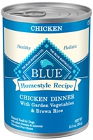 Blue Buffalo Homestyle Wet Dog Food, Chicken, Vegetables & Rice, 12.5 oz, 12 Pack