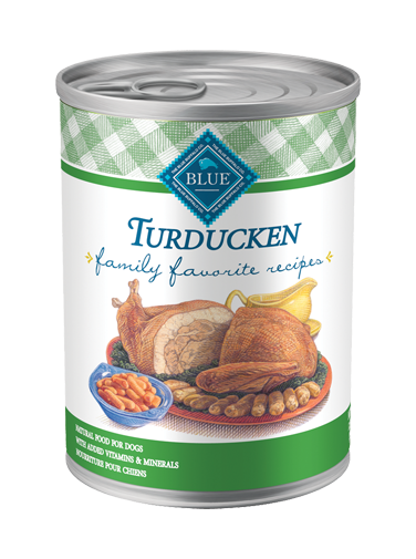 Blue Buffalo Wet Dog Food Family Favorite Recipes, Turducken, 12.5 oz, 12 Pack