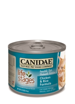 Canidae Chicken &amp; Rice Canned Cat Food, 5.5 oz, 12 Pack