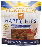 Dogswell Veggie Life Happy Hips Dog Chews, Chicken & Sweet Potato, 5 oz