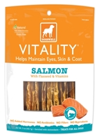 Dogswell Vitality Dog Treats, Salmon Jerky, 5 oz
