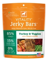 Dogswell Vitality Jerky Bars, Turkey & Veggies, 5 oz