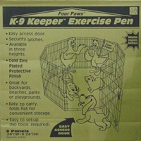 Exercise Pen Gold-Zinc, 24" x 24"