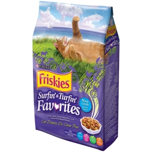 Friskies Surfin' & Turfin' Favorites Cat Food, 3.5 lb - 6 Pack