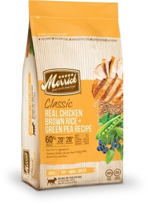 Merrick Classic Real Chicken with Brown Rice &amp; Green Pea Small Breed Dry Dog Food Recipe, 5 lbs