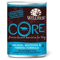 Wellness Core Dog Food Salmon, Whitefish & Herring, 12.5 oz - 12 Pack