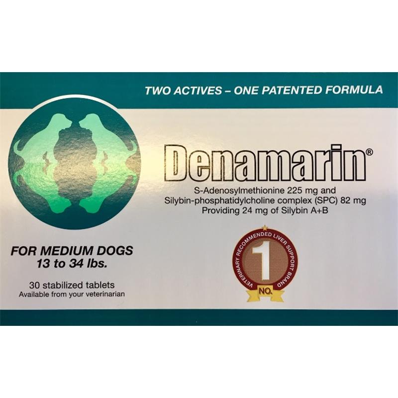 Denamarin for Dogs 13-34 lbs, 30 Tablets (Green)