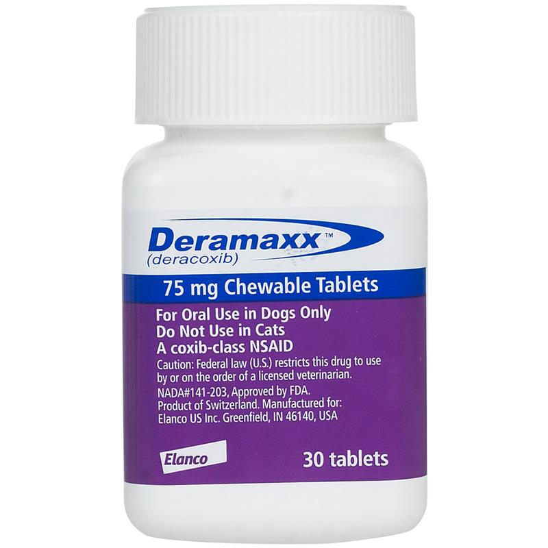 Deramaxx 75 mg, 30 Chewable Tablets