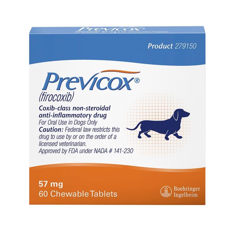 Previcox 57 mg, 120 chewable tablets (Firocoxib)