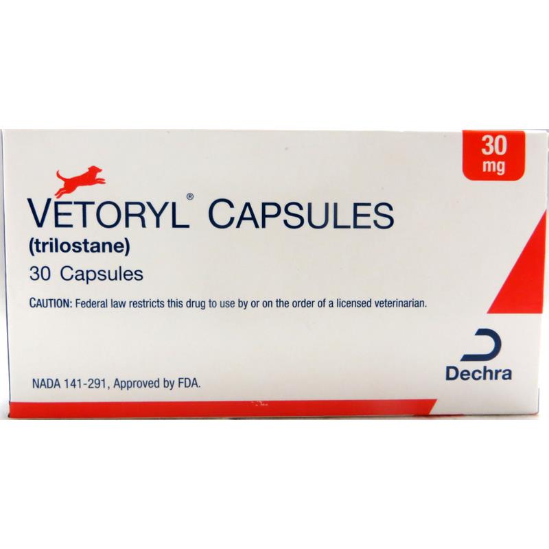 Vetoryl 30 mg, 30 Capsules (Trilostane)