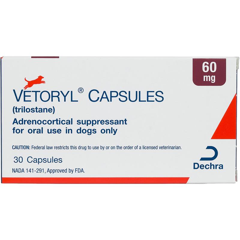 Vetoryl 60 mg, 30 Capsules (Trilostane)