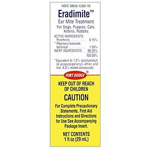 Eradimite Ear Mite Treatment, 29 mL