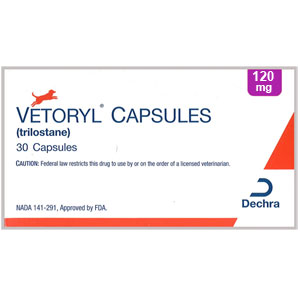 Vetoryl 120 mg, 30 Capsules (Trilostane)