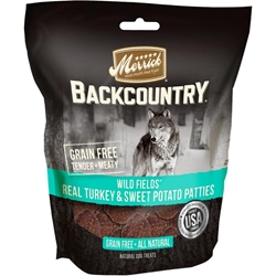 Merrick Backcountry Wild Prairie Real Turkey & Sweet Potato Patties Dog Treats, 4 oz