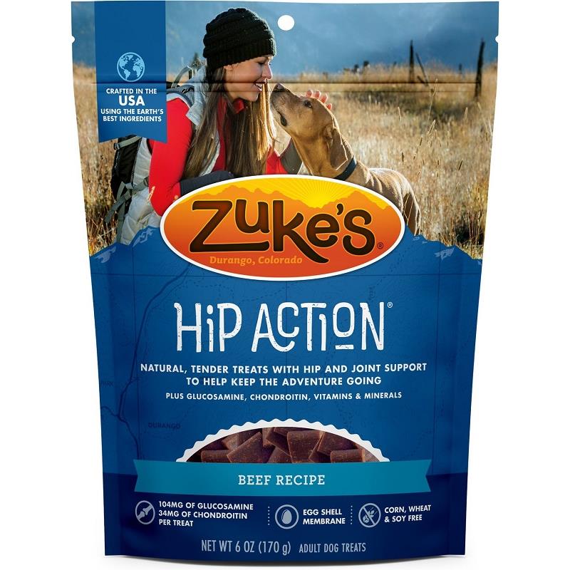 Zuke's Hip Action Beef Dog Joint Treats, 6 oz