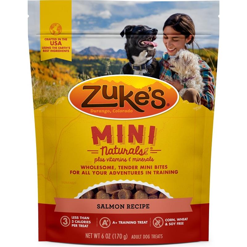 Zuke's Mini Naturals Salmon Recipe Dog Treats, 6 oz