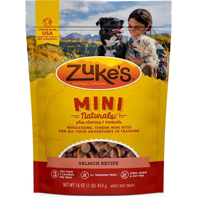 Zuke's Mini Naturals Salmon Dog Treats, 16 oz