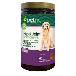 PetNC Hip & Joint Mega-Max Soft Chews for Dogs, 90 ct