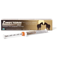 Zimecterin Gold (Ivermectin/Praziquantel) Paste, 0.26 oz (7.35g)