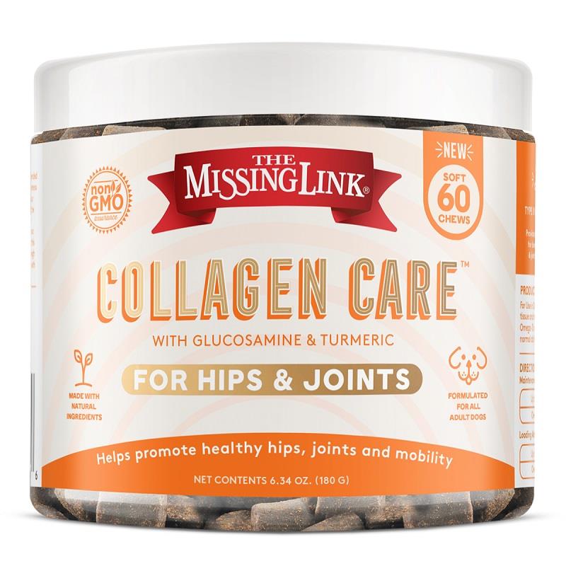 The Missing Link Collagen Care for Hips & Joints for Adult Dogs, 60 Soft Chews